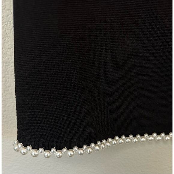 Sandro Violette Beaded Trim Mini Skirt Black Size 34 US 2 New with tags - Picture 3 of 5